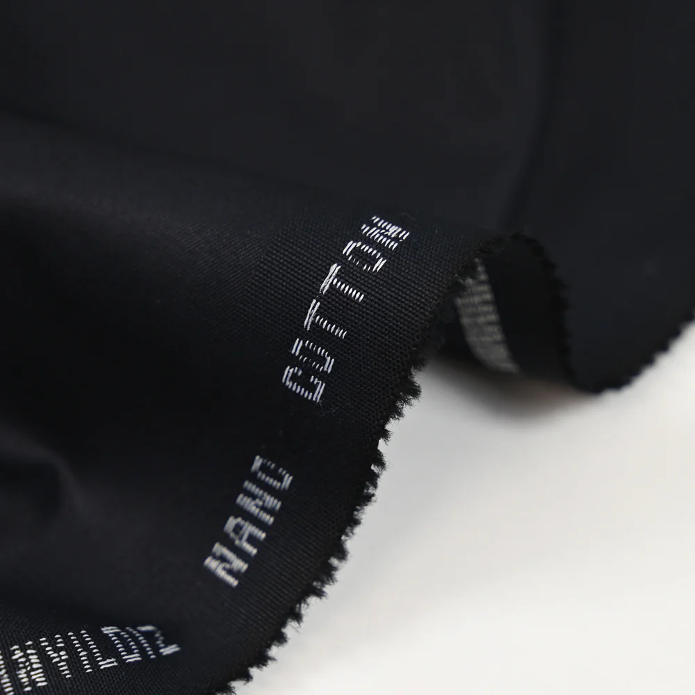 Tissu tailleur coton noir - Image 4