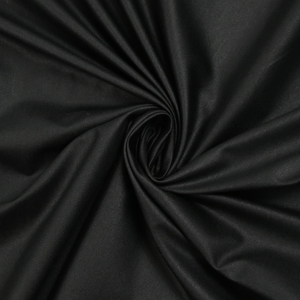 Tissu tailleur en polyester noir - Image 2