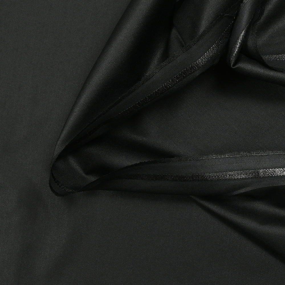 Tissu tailleur en polyester noir - Image 4