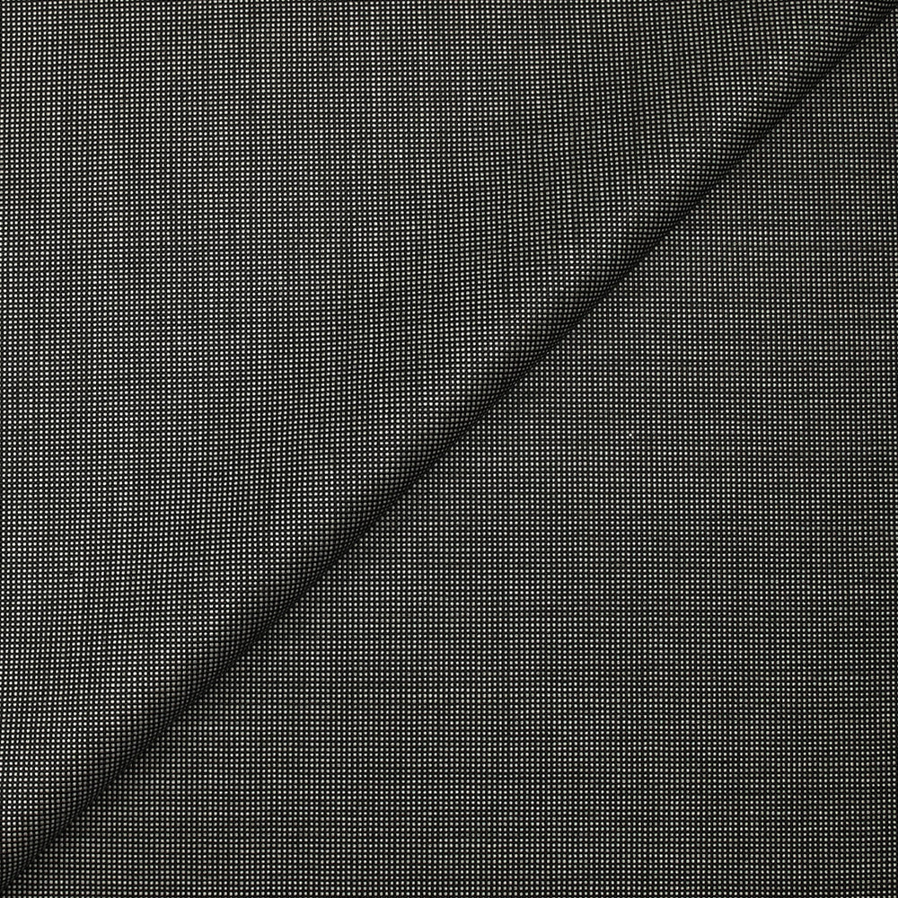 Tissu tailleur laine mélangée fantaisie gris clair fond noir
