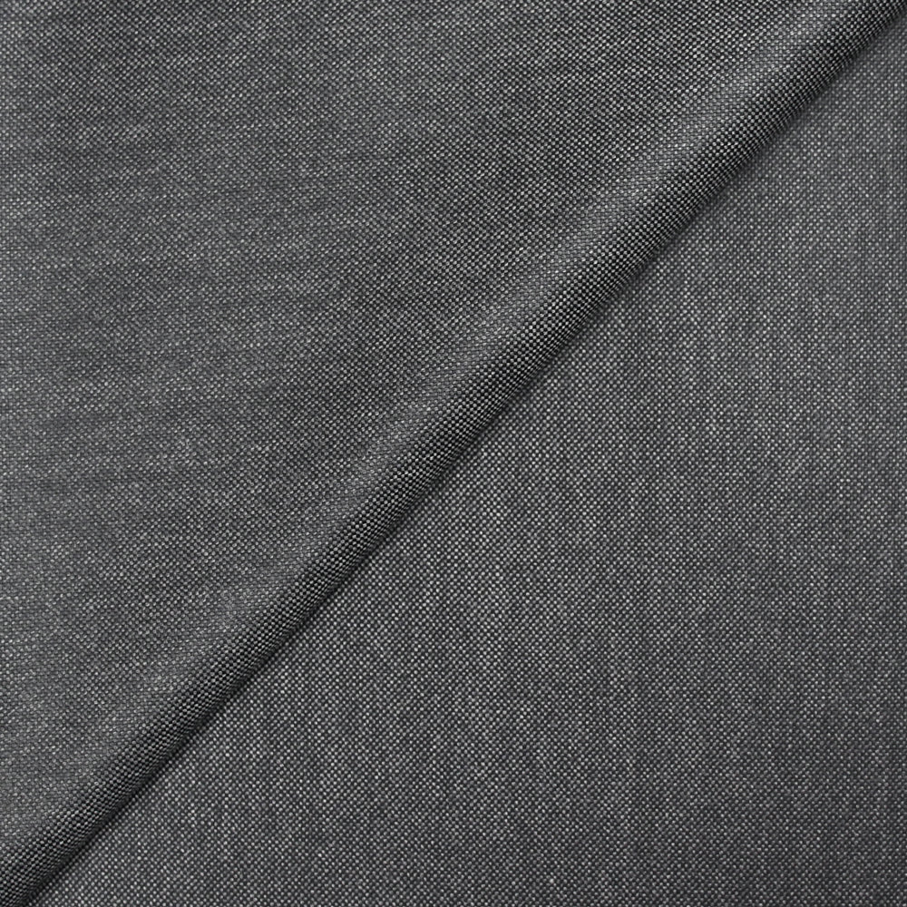 Tissu tailleur laine mélangée fantaisie gris minéral