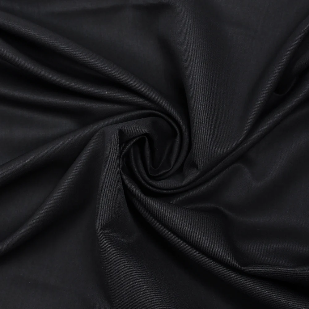 Tissu tailleur laine mélangée sergé bleu de minuit - Image 2