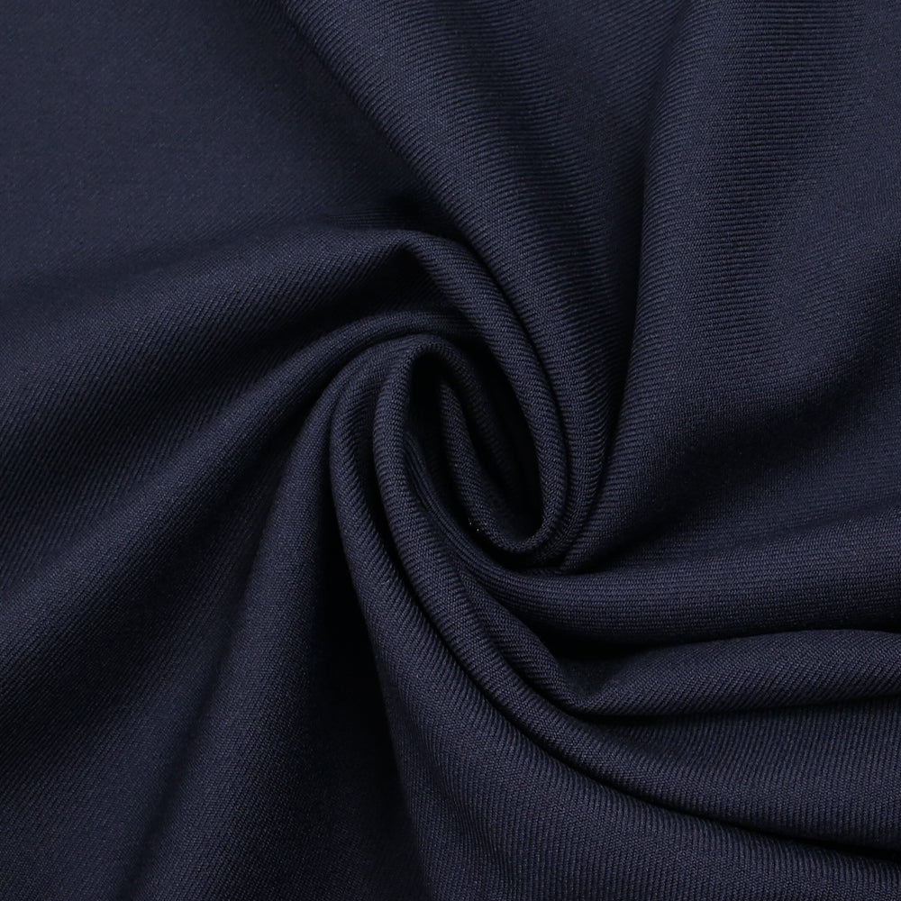 Tissu tailleur laine mélangée sergé bleu nuit - Image 2