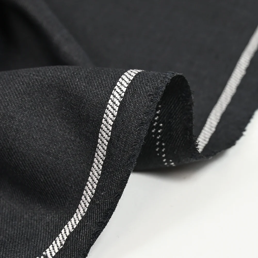 Tissu tailleur laine mélangée sergé gris foncé - Image 5