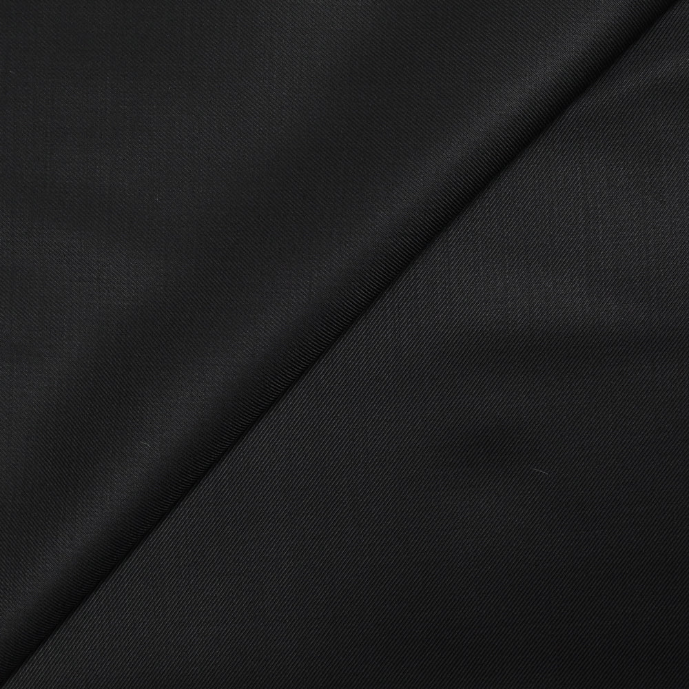 Tissu tailleur laine mélangée sergé noir