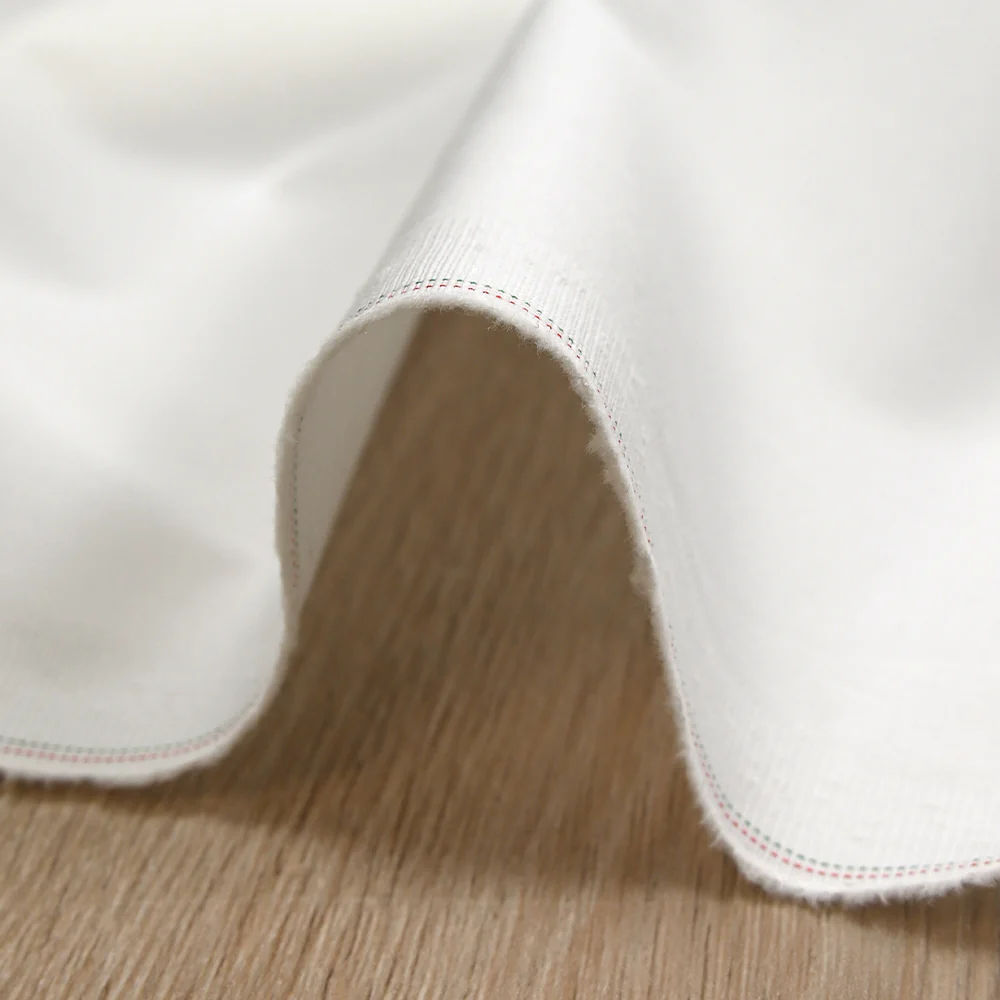 Twill de coton élasthanne blanc - Image 5