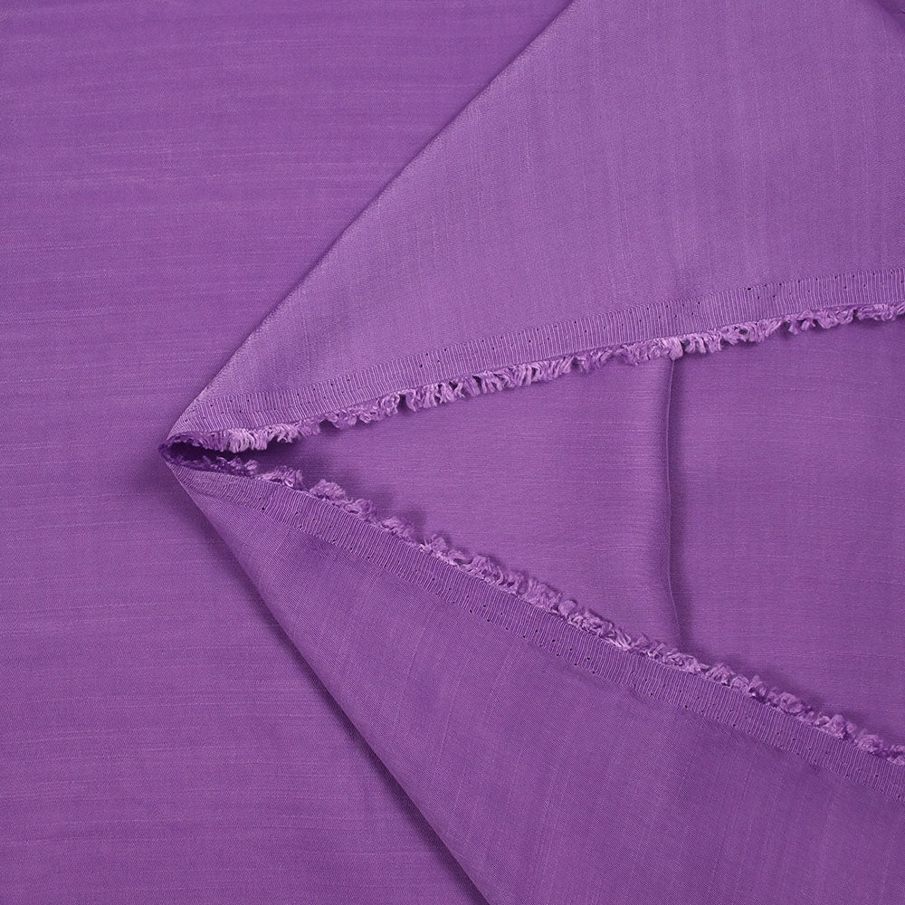 Twill polyviscose doupionné satiné Rosa violet - Image 3