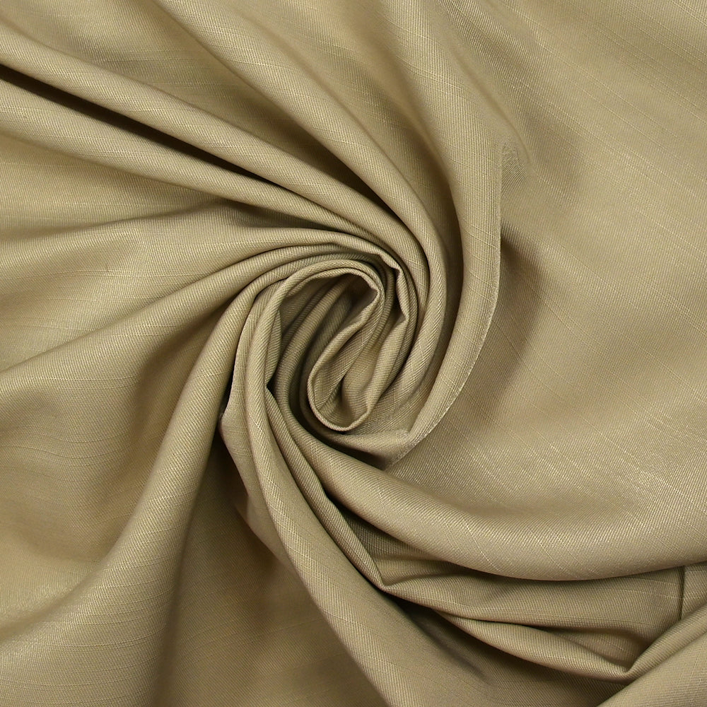 Twill polyviscose doupionné satiné Dahlia sable - Image 2