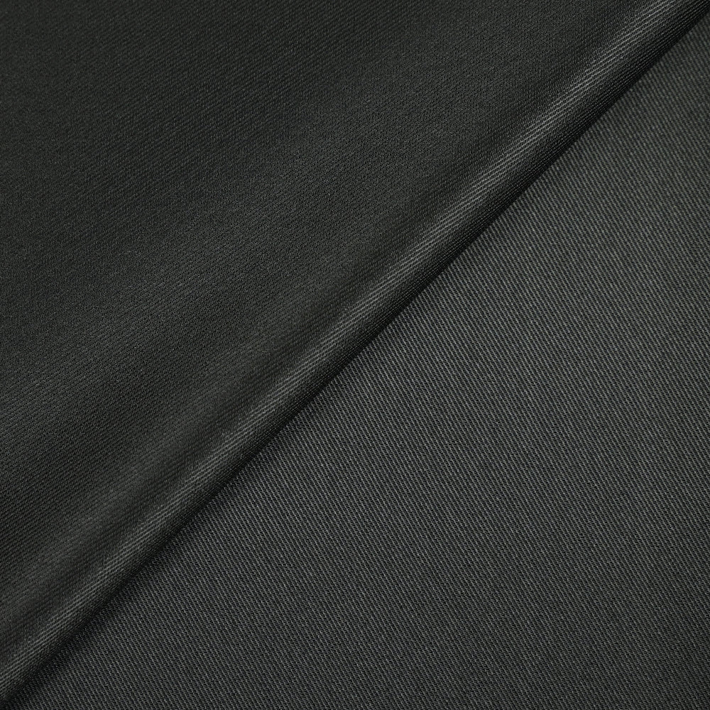 Twill 100% soie gris anthracite - Image 3