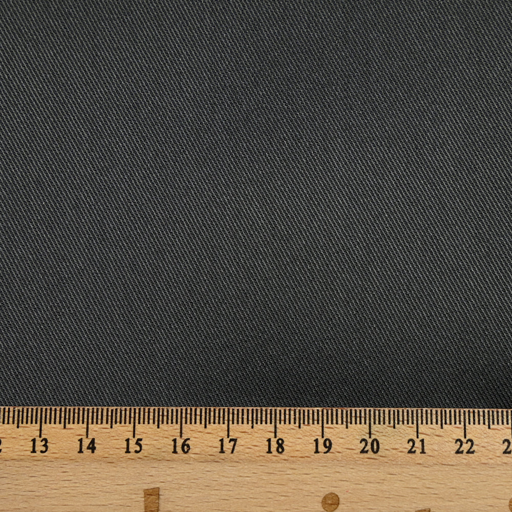 Twill 100% soie gris anthracite - Image 5
