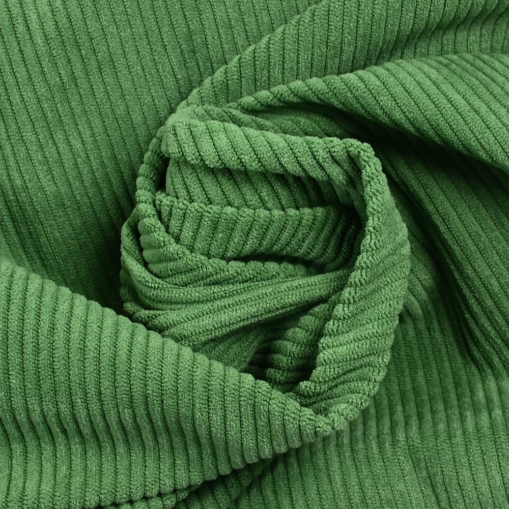 Velours polyester côtelé matcha - Image 2
