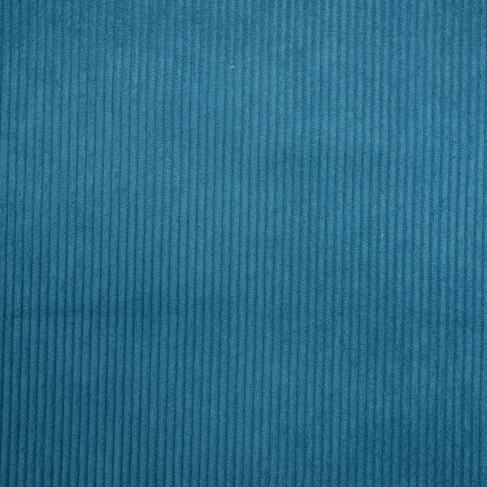 Velours polyester côtelé pétrole - Image 3