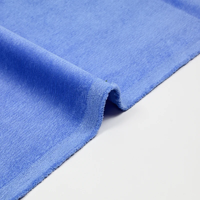 Velours polyester fines côtes bleu lavande - Image 5
