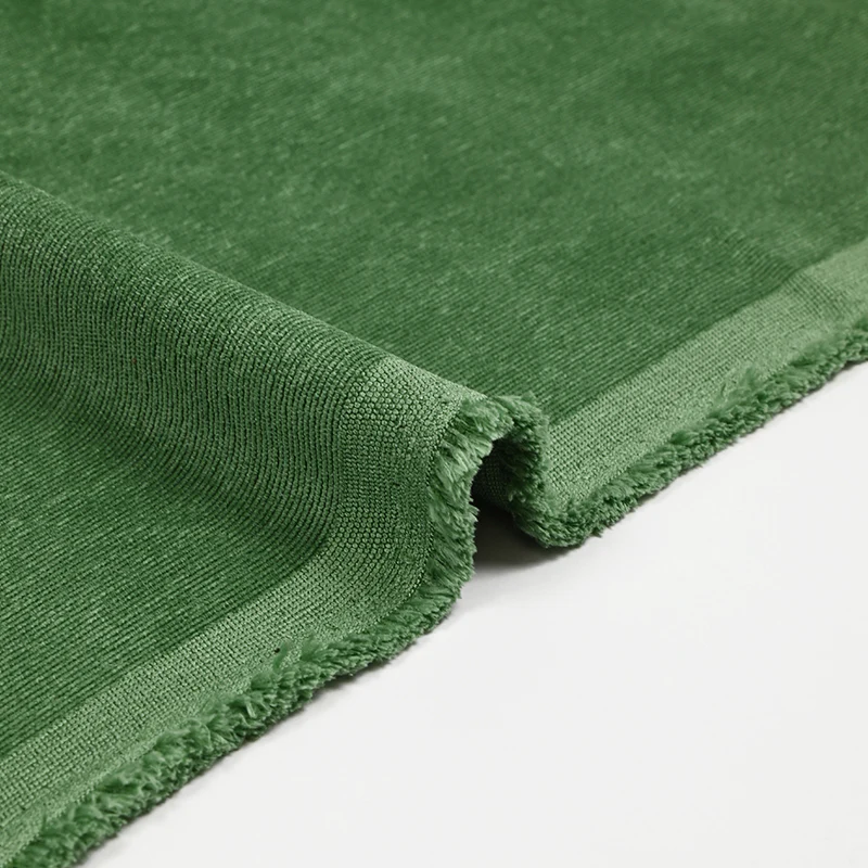 Velours polyester fines côtes matcha - Image 5