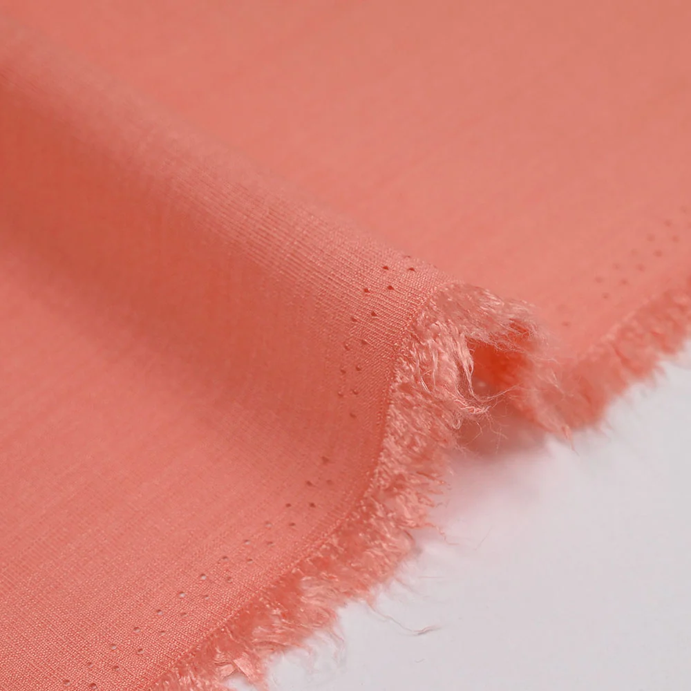 Viscose Laura unie saumon - Image 4