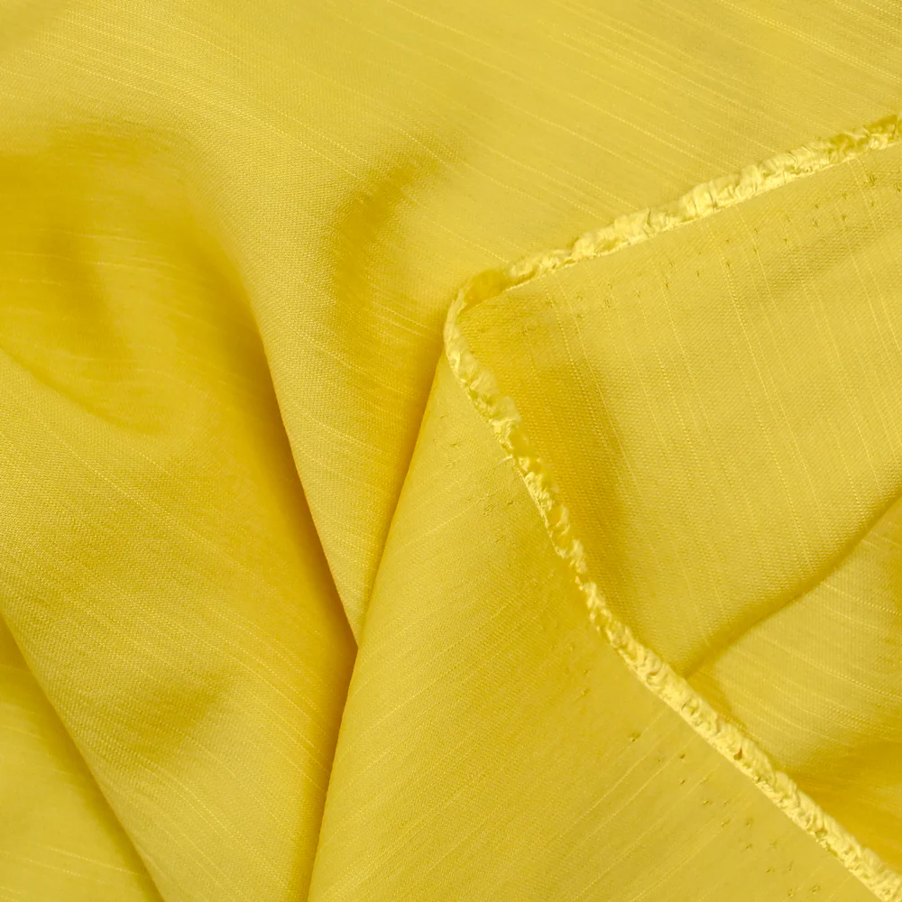 Viscose unie Andrea jaune - Image 3