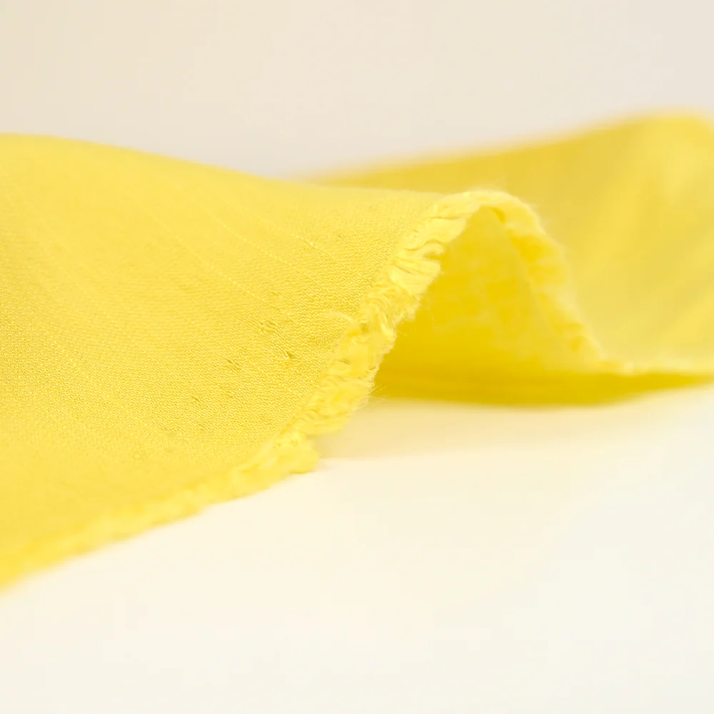 Viscose unie Andrea jaune - Image 4