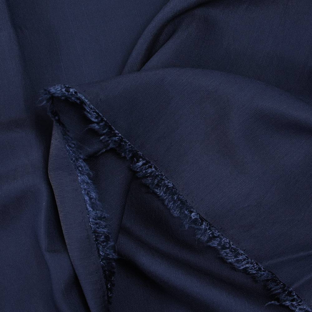 Viscose unie Andrea marine - Image 3