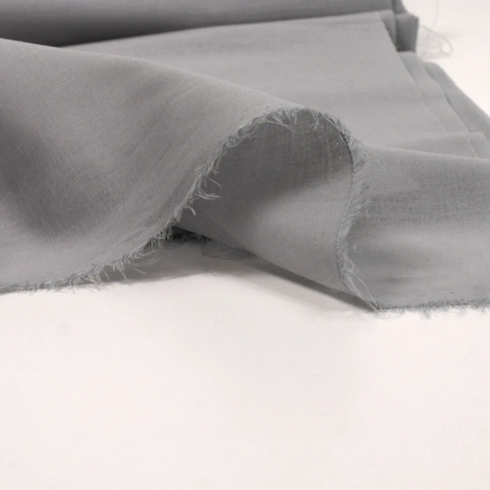 Voile de coton gris - Image 4
