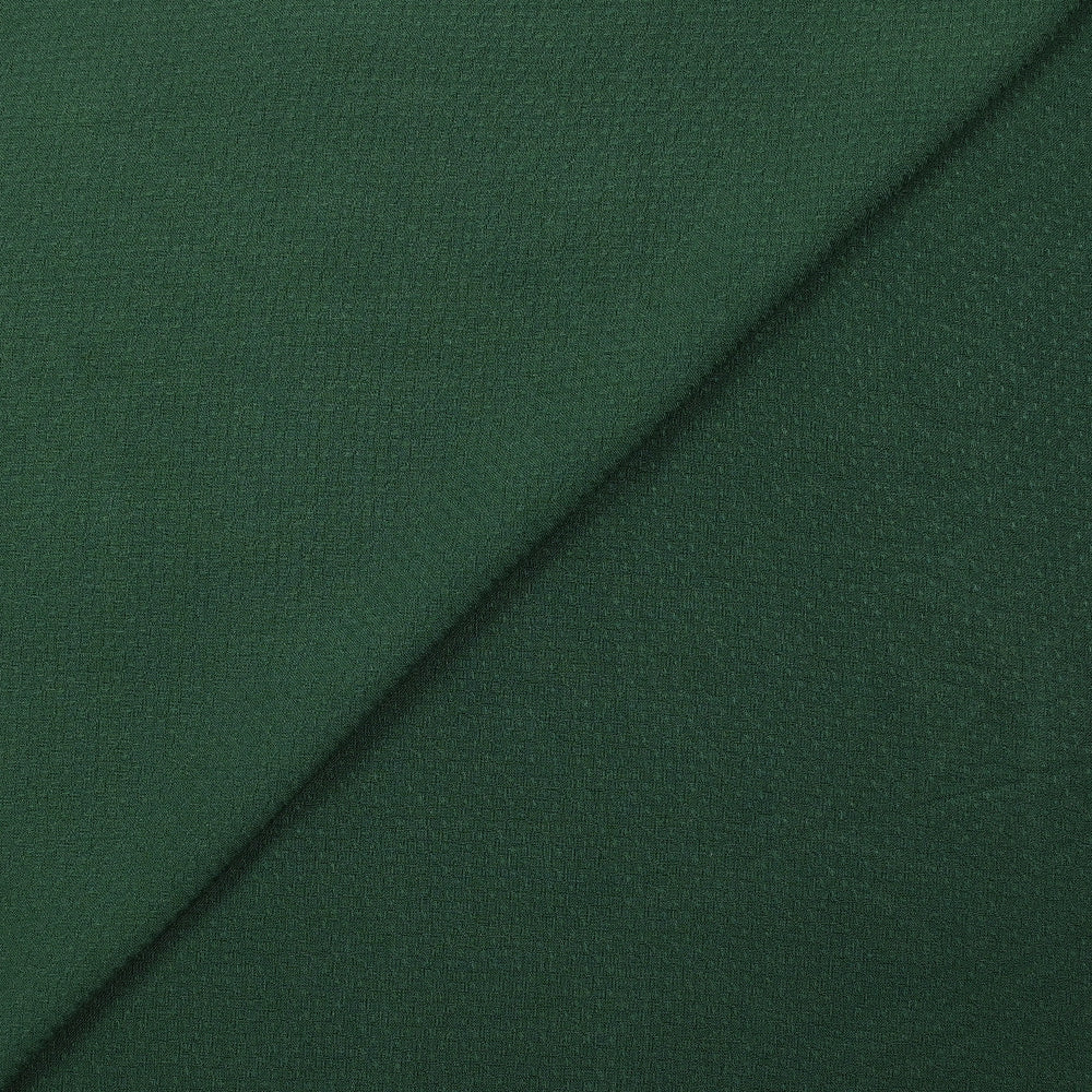 Voile de viscose jacquard satiné Sana vert forêt