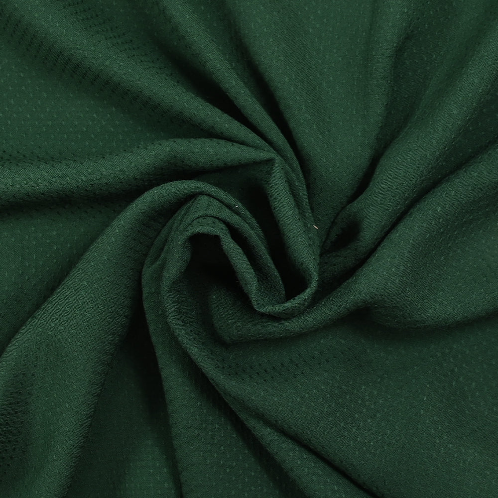 Voile de viscose jacquard satiné Sana vert forêt - Image 2
