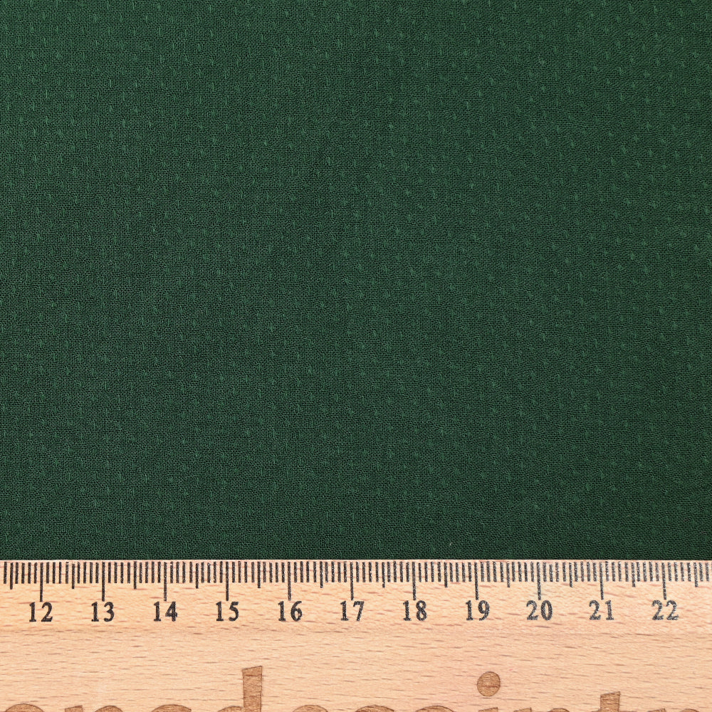 Voile de viscose jacquard satiné Sana vert forêt - Image 3